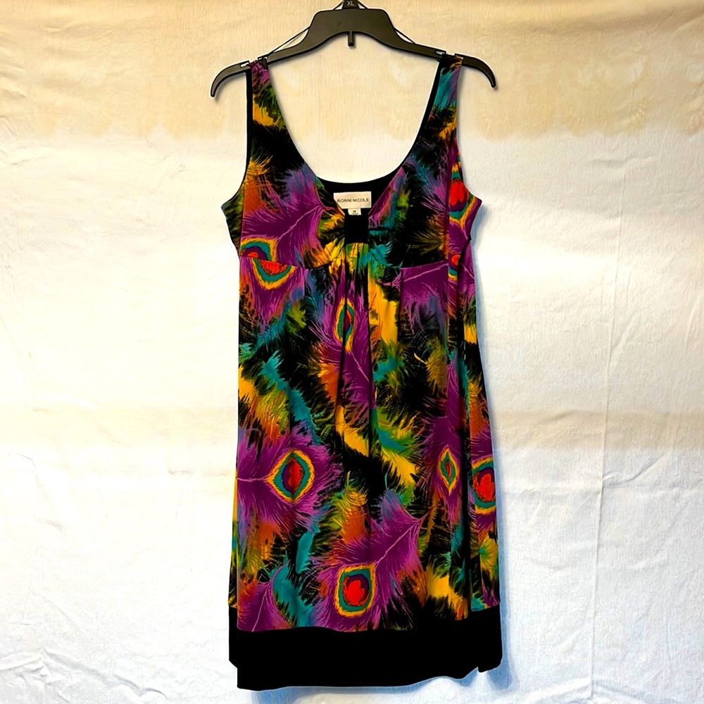 Colorful, spotless casual dress.  Summer fun or evening.